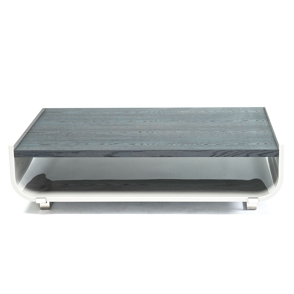 Charcoal grey oak coffee table with parapan finish