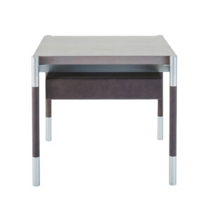 Soffio-tavolino-in-acero-sbiancato-alluminio-e-pelle