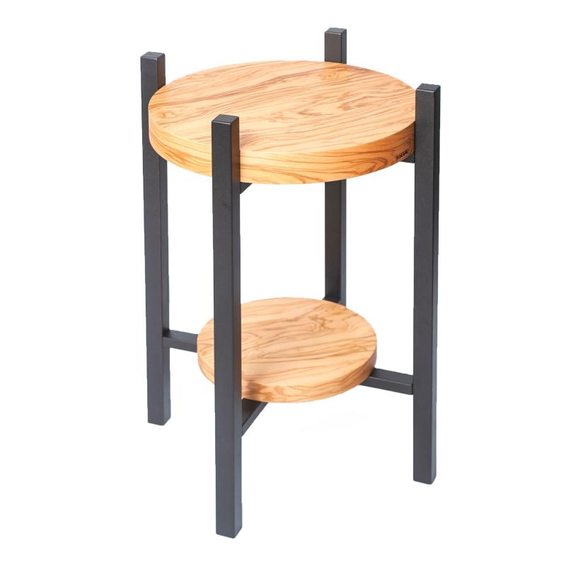 Vortice-tavolino-in-Ulivo-e-legno-laccato-effetto-metallo